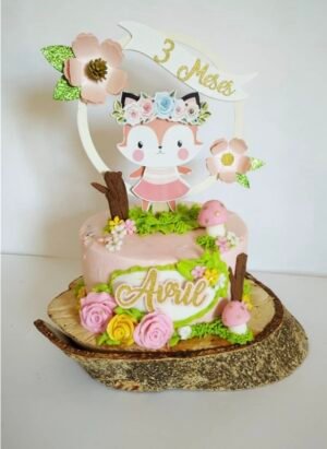 topper 3 Topo de bolo das Foxies para menina